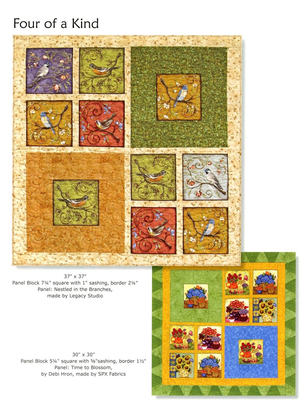 Panel Play Quilt Pattern Book by Barbara Becker of Cozy Quilt Designs
