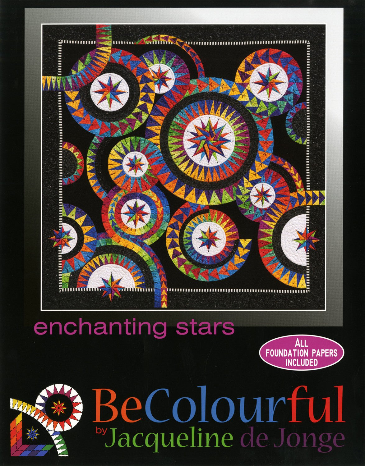 Enchanting Stars Quilt Pattern by Jacqueline De Jonge of Becolourful