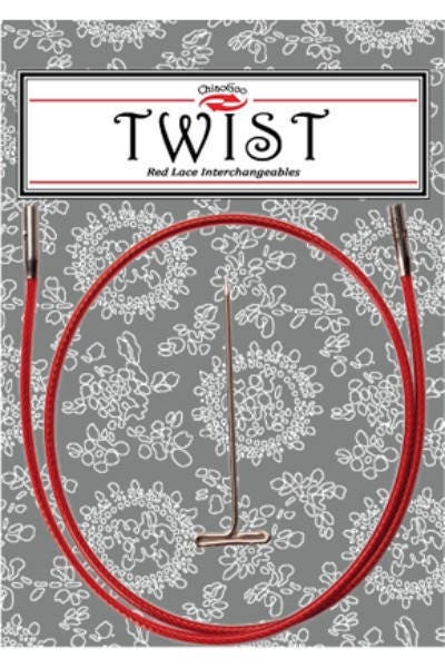 ChiaoGoo Twist Red Lace Interchangeable Cables 50in Large