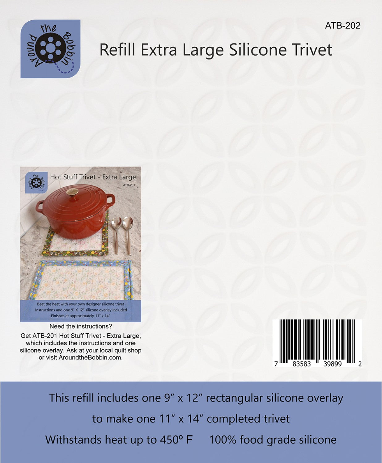 Refill Silicone for Extra Large Trivet by Lisa Amundson for Around the Bobbin