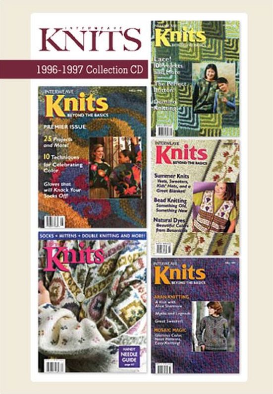Interweave Knits Magazine 1996 - 1997 Collection Issues on CD