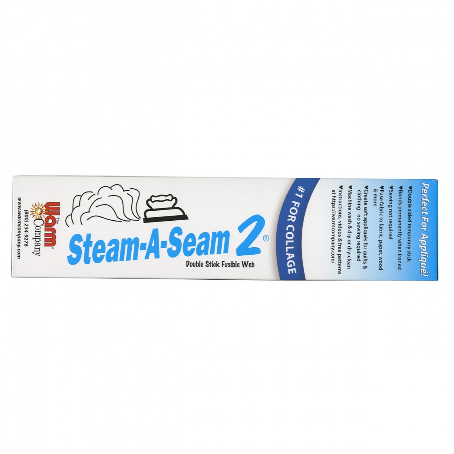 Steam-A-Seam 2 Double Stick Fusible Web 12in x 3yds from Warm Company