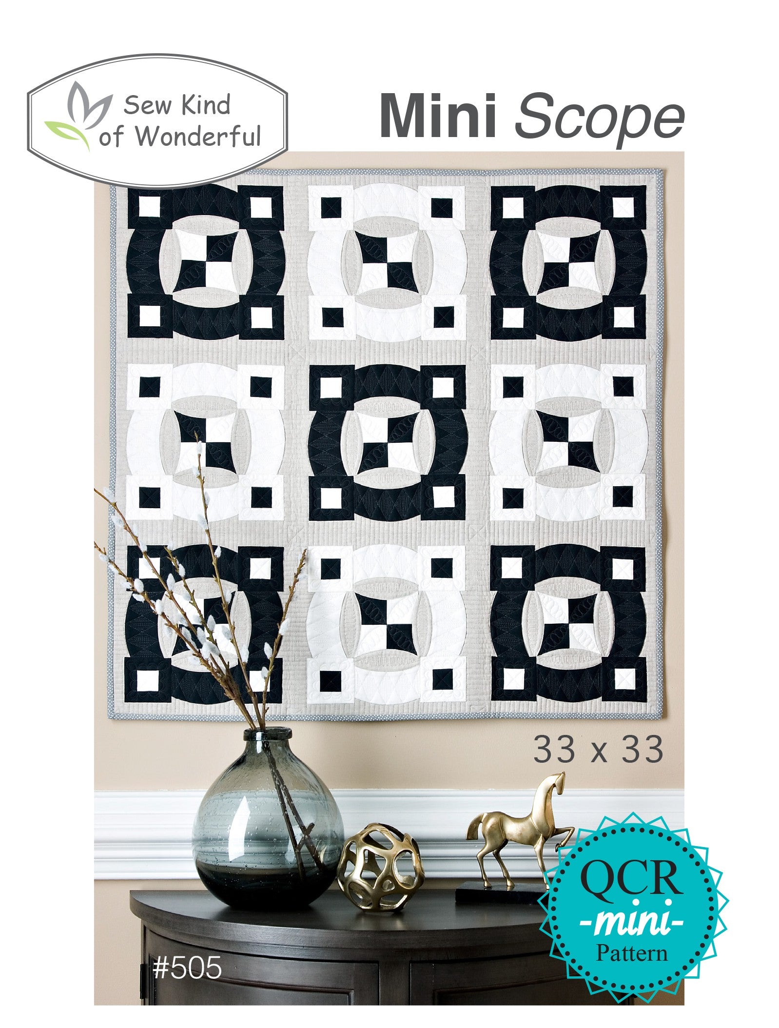 Mini Scope Quilt Pattern by Jenny Pedigo of Sew Kind of Wonderful
