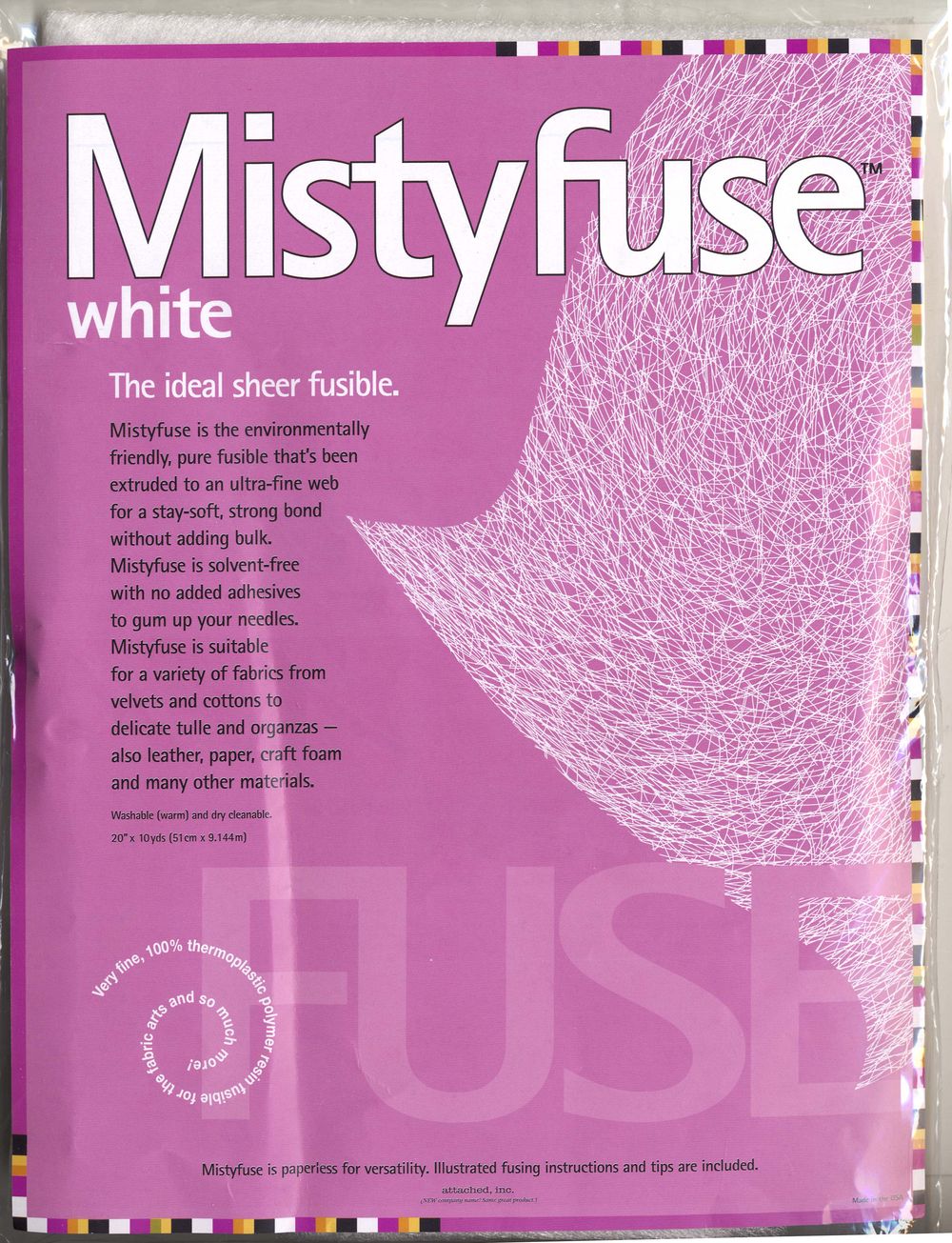 Mistyfuse White 20 Inch X 10 Yards