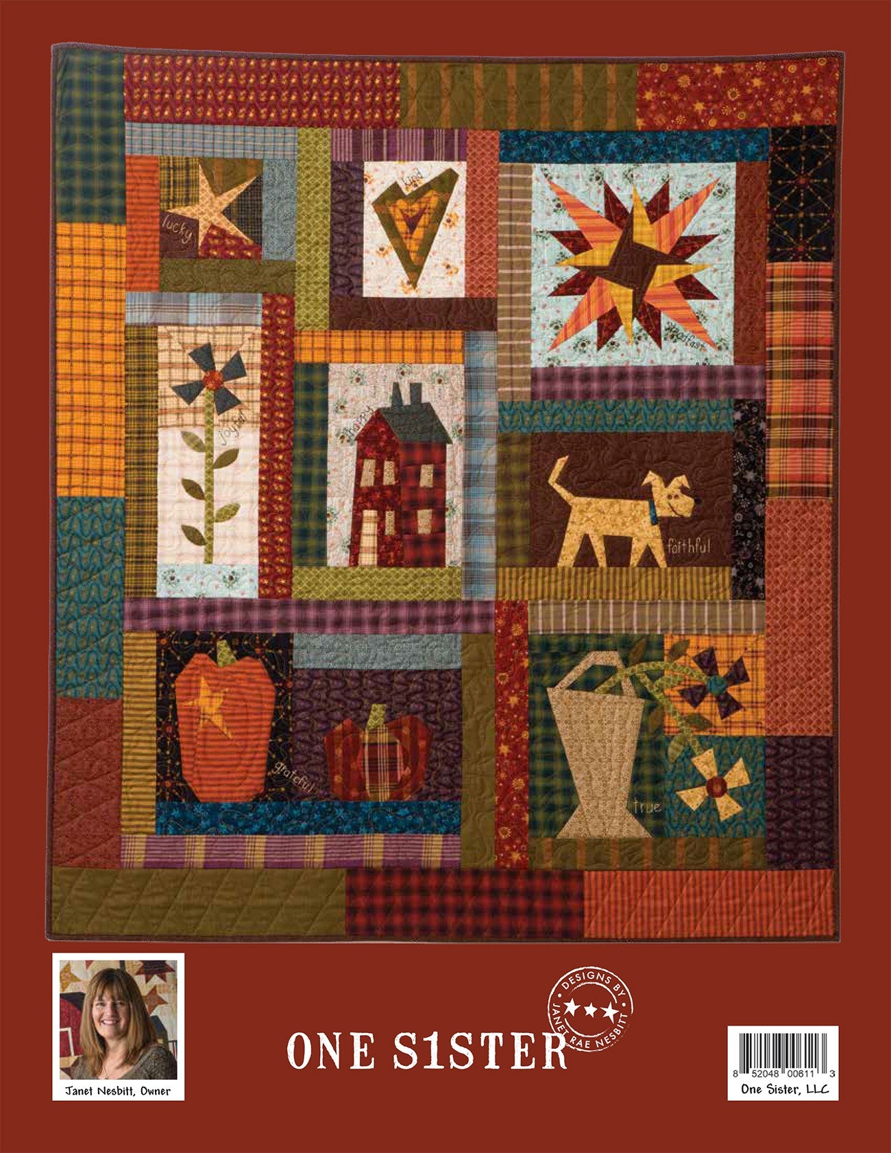 Crazy Good Life Quilt Pattern Book by Janet Nesbitt of One Sister Designs