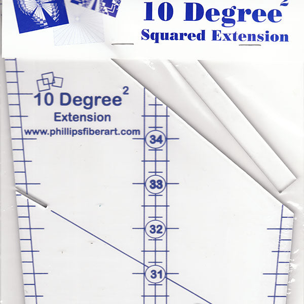 10 Degree Extension Squared Wedge Ruler By Cheryl Phillips