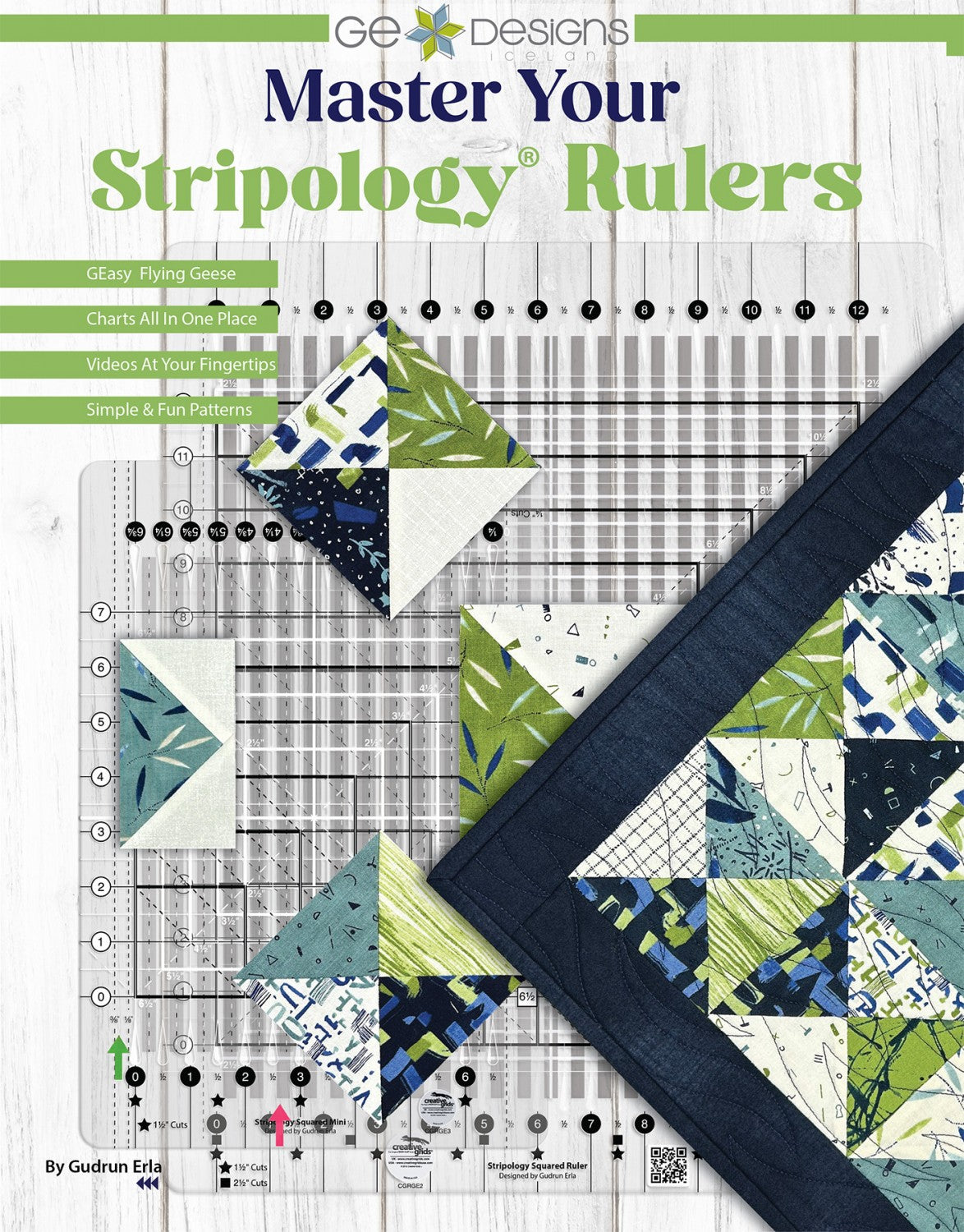 Master Your Stripology Rulers Book by Gudrun Erla of G.E. Designs