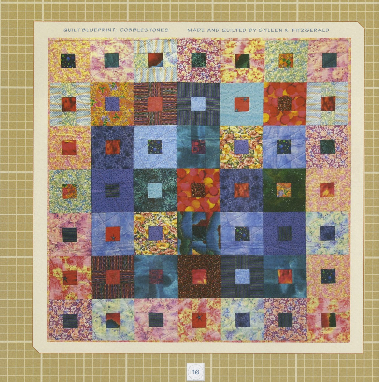 Bricks, Cobblestones and Pebbles Quilt Pattern Book by Gyleen X Fitzgerald of Colourful Stitches