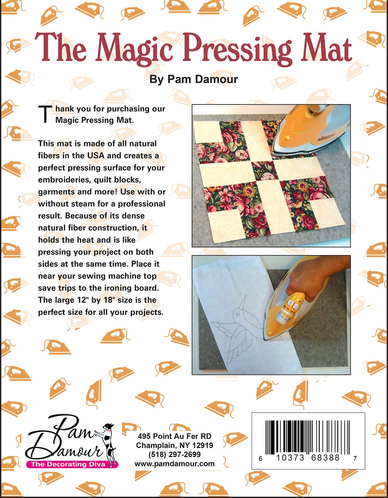 Magic Pressing Mat 12-Inches x 18-Inches by Pam Damour The Decorating Diva