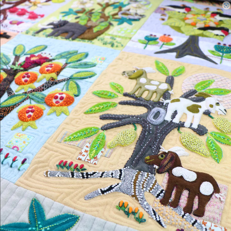Forest For The Trees - Applique, Embroidery, and Quilt Pattern Book by Sue Spargo of Folk Art Quilts
