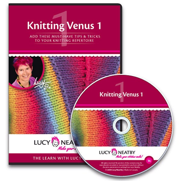 Knitting Venus 1 Video on DVD by Lucy Neatby of Tradewind Knitwear Designs