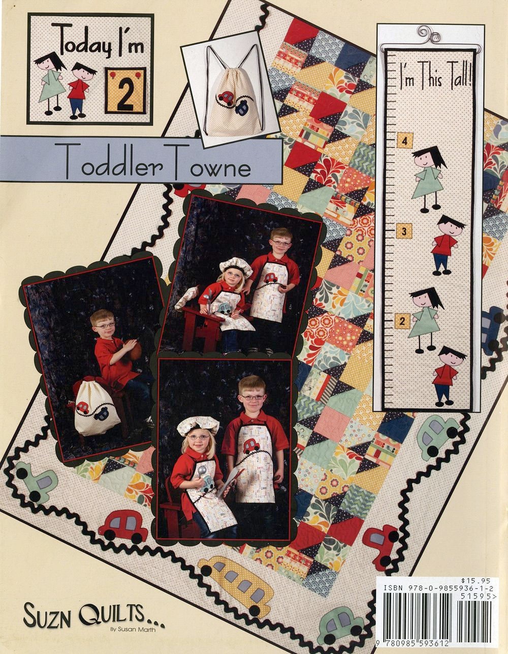 Toddler Towne Quilt Pattern Book by Susan Marth for Suzn Quilts