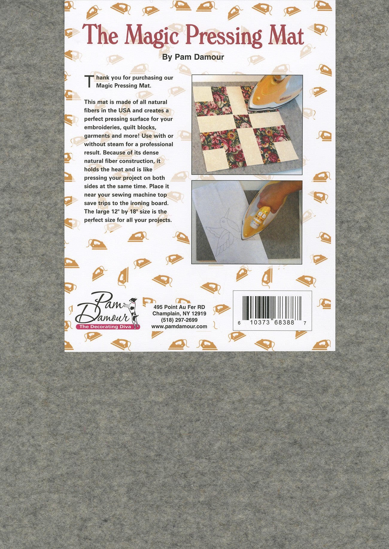 Magic Pressing Mat 12-Inches x 18-Inches by Pam Damour The Decorating Diva