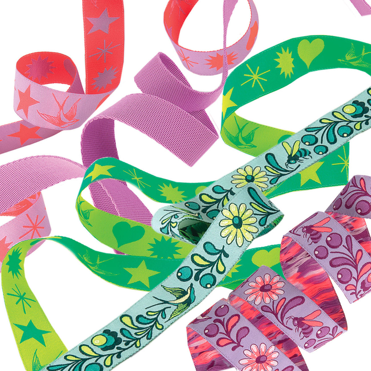 Mystic  Designer Ribbon Pack by Tula Pink for Renaissance Ribbons