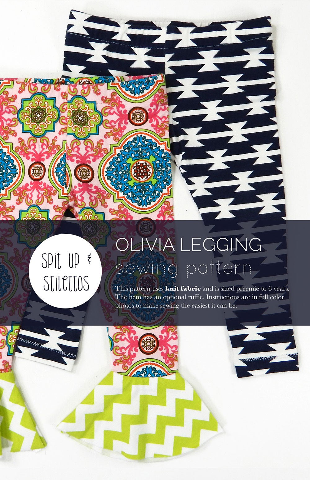Olivia Legging Preemie - 6 Years Sewing Pattern by Lauren of Peanut Patterns