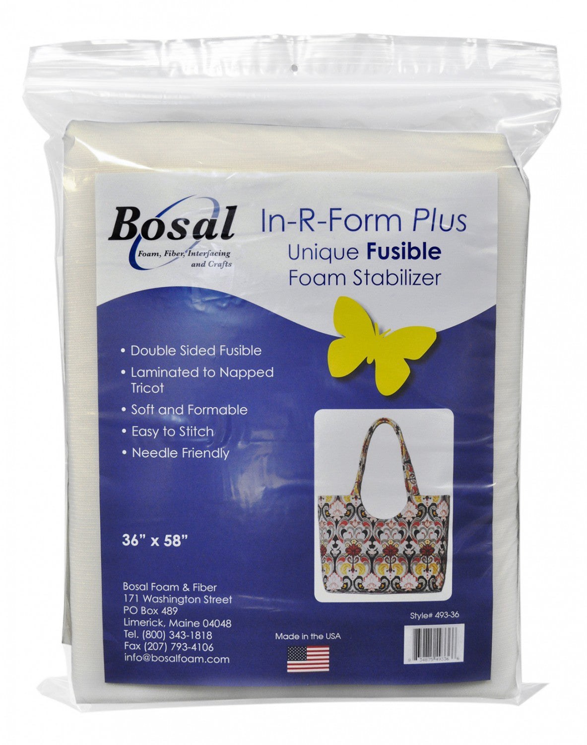 In-R-Form Plus Double-Sided Fusible Batting 58-Inches x 36-Inches by Bosal Foam and Fiber