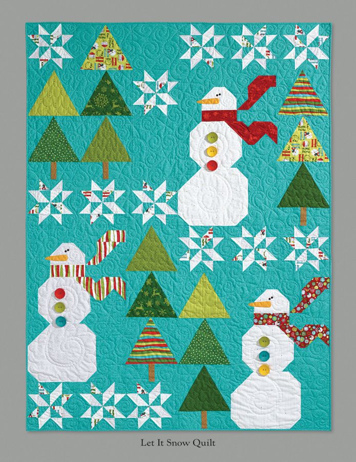 Ho Ho Ho Let It Snow Quilt Pattern Book by Nancy Halvorsen of Art to Heart