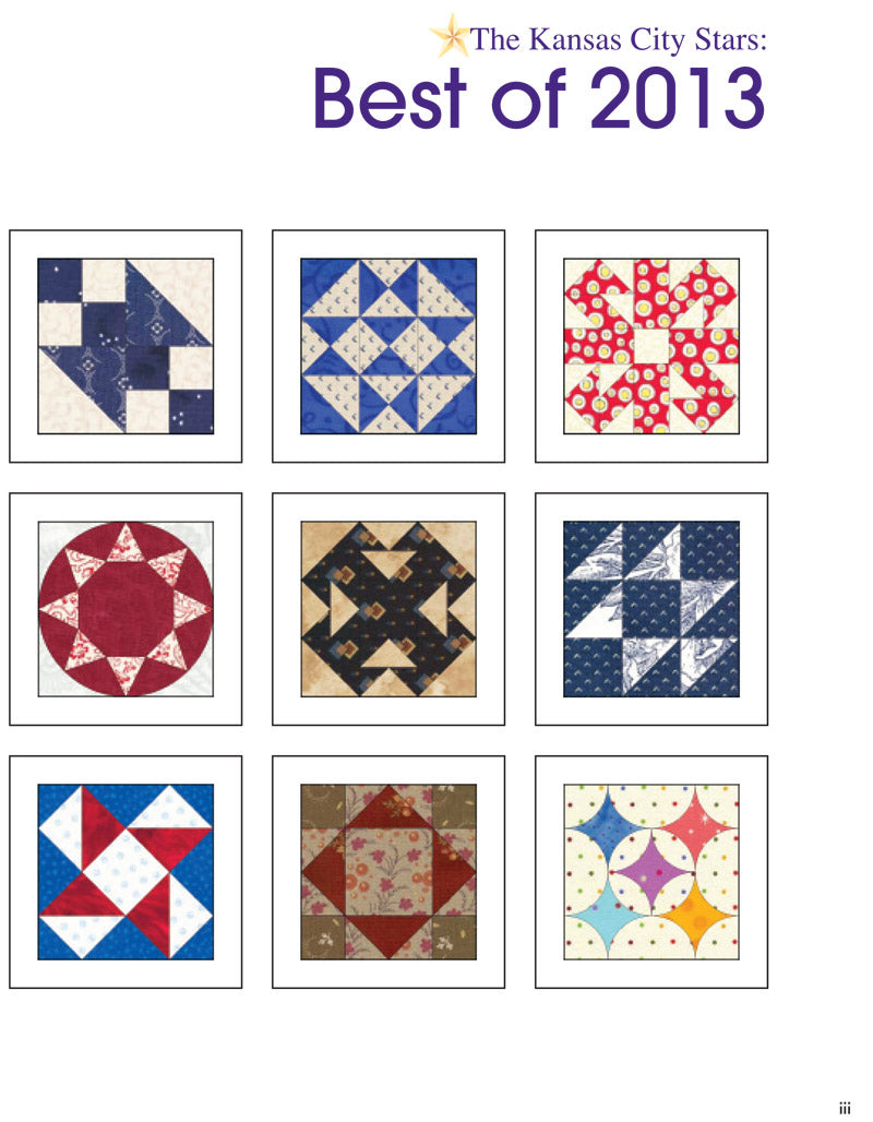 The Kansas City Stars Best Of 2013 Quilt Pattern Book by Kansas City Star Quilts
