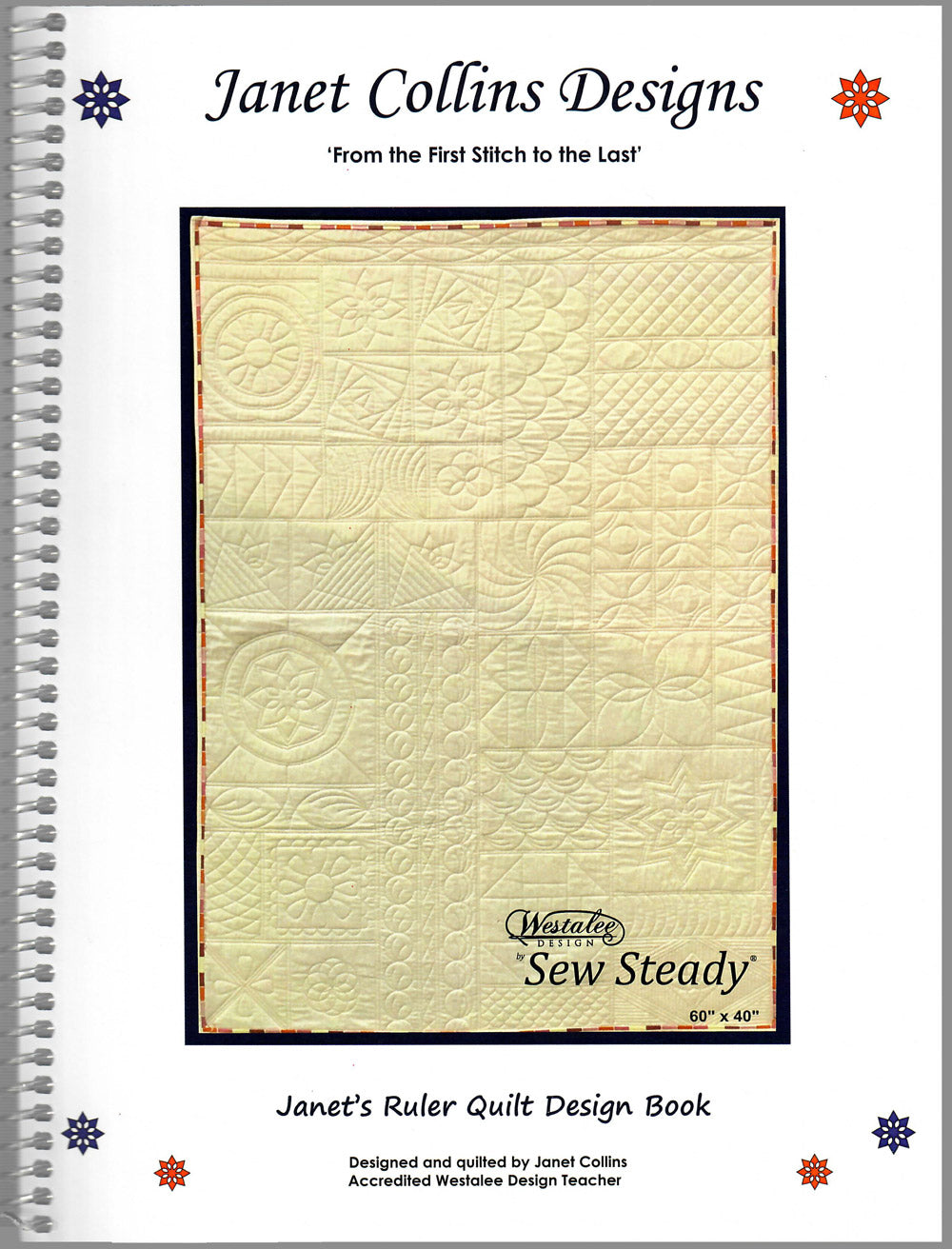Janet's Ruler Quilt Design Book Using Westalee Design Templates by Janet Collins