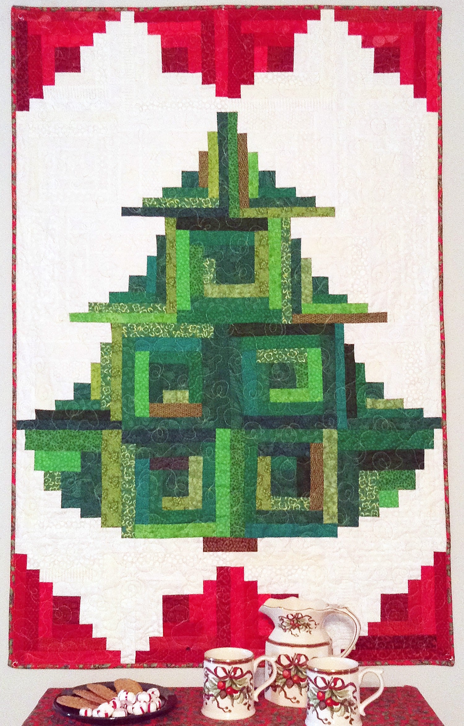 Trim The Tree Quilt Pattern by Jean Ann Wright for Cut Loose Press
